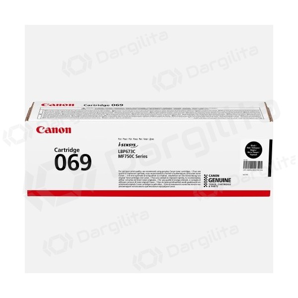 Canon CRG 069 (5094C002) Lazerinė kasetė, Juoda