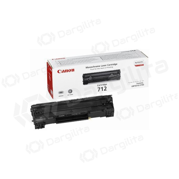 Canon CRG 712 (1870B002) juoda kasetė lazeriniams spausdintuvams, 1500 psl.