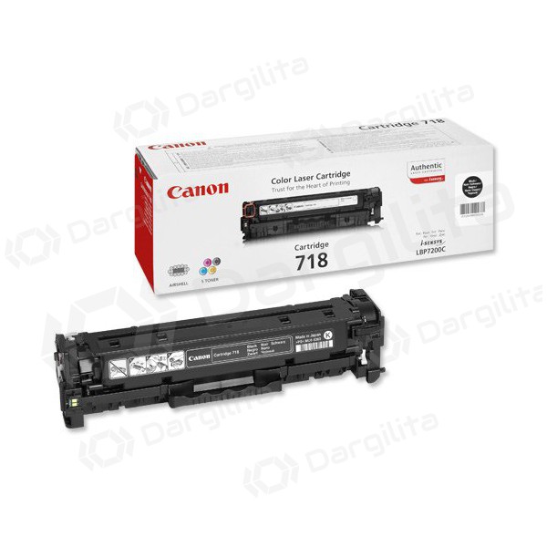 Canon CRG 718 (2662B002) juoda kasetė lazeriniams spausdintuvams, 3400 psl.