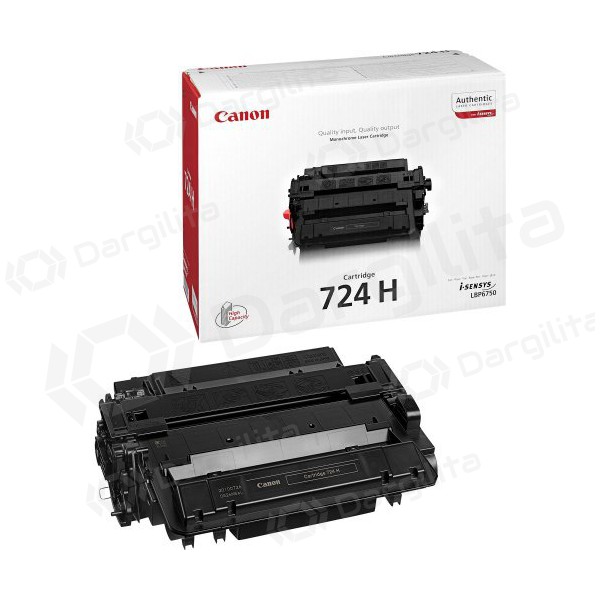 Canon CRG 724H (3482B002) (3482B011) juoda kasetė lazeriniams spausdintuvams, 12500 psl.