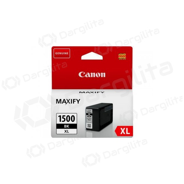 Canon PGI-1500 XL (9182B001), juoda kasetė rašaliniams spausdintuvams Canon PGI-1500 XL (9182B001), juoda kasetė rašaliniams spausdintuvams