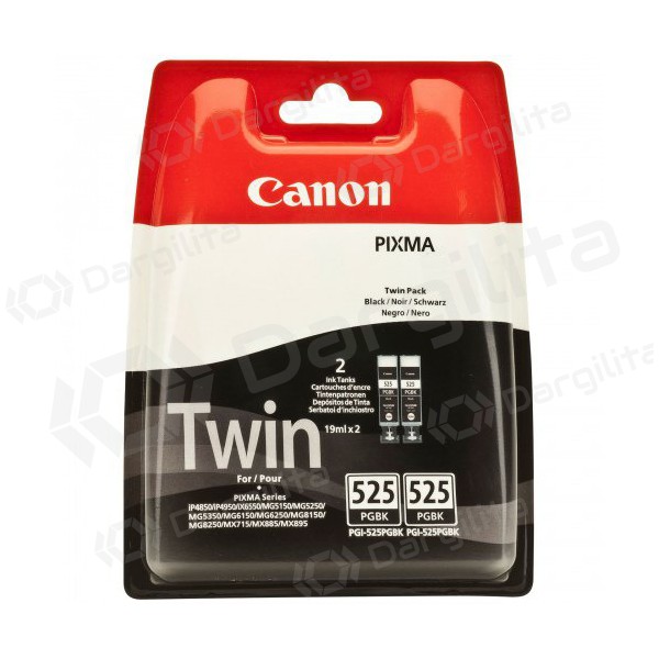 Canon PGI-525 Dviguba pakuotė (4529B010), juoda kasetė rašaliniams spausdintuvams