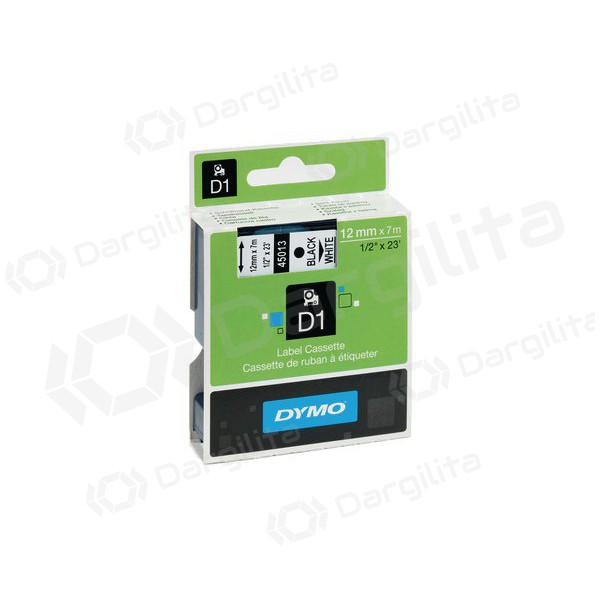 Dymo D1 45013 Juoda/Balta (S0720530), juostelė