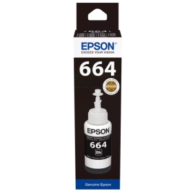 Epson 664BK (C13T66414A) Rašalo papildymo buteliukas, Juoda