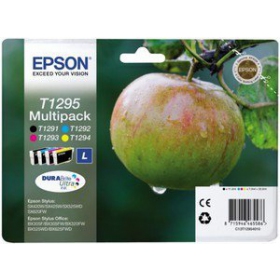 Epson kasečių rinkinys (C13T12954012), juoda, žydra, purpurinė, geltona kasetė rašaliniams spausdintuvams
