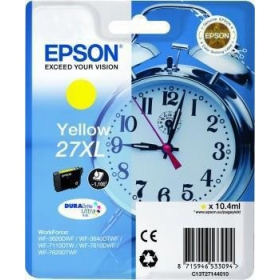 Epson No.27XL (C13T27144012) DURABrite Ultra 27XL, geltona kasetė rašaliniams spausdintuvams, 1100 psl.