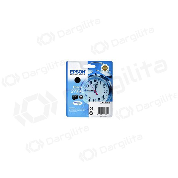 Epson 27XXL (C13T27914010), juoda kasetė rašaliniams spausdintuvams, 2200 psl. Epson 27XXL (C13T27914010), juoda kasetė rašaliniams spausdintuvams, 2200 psl.