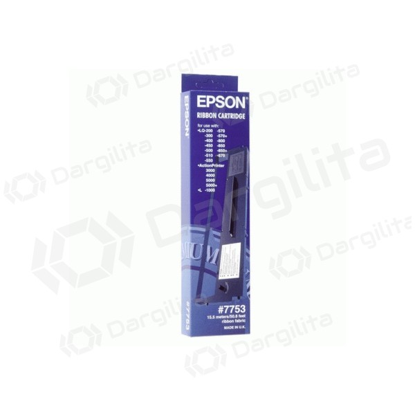 Epson 7753 LQ350 (C13S015633) (Alt: C13S015021), juoda juostelė Epson 7753 LQ350 (C13S015633) (Alt: C13S015021), juoda juostelė
