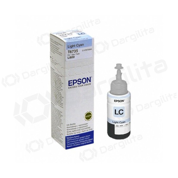 Epson (C13T67354A), šviesiai žydra kasetė rašaliniams spausdintuvams Epson (C13T67354A), šviesiai žydra kasetė rašaliniams spausdintuvams