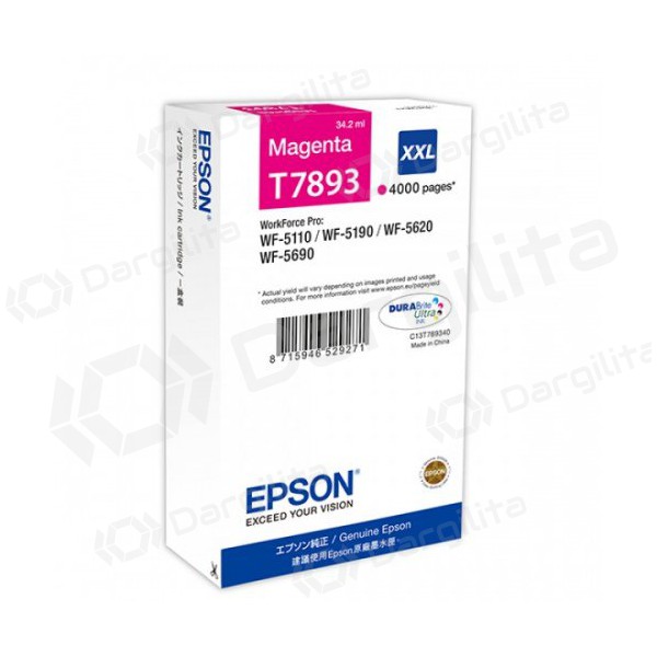 Epson HC (C13T789340), purpurinė kasetė rašaliniams spausdintuvams