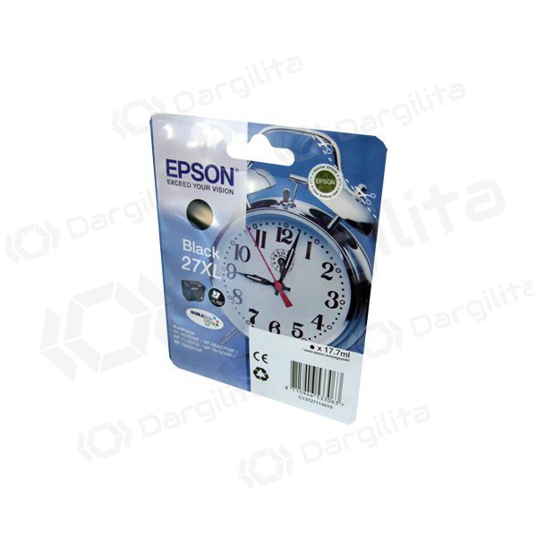 Epson No.27XL (C13T27114012), juoda kasetė rašaliniams spausdintuvams, 1100 psl. Epson No.27XL (C13T27114012), juoda kasetė rašaliniams spausdintuvams, 1100 psl.