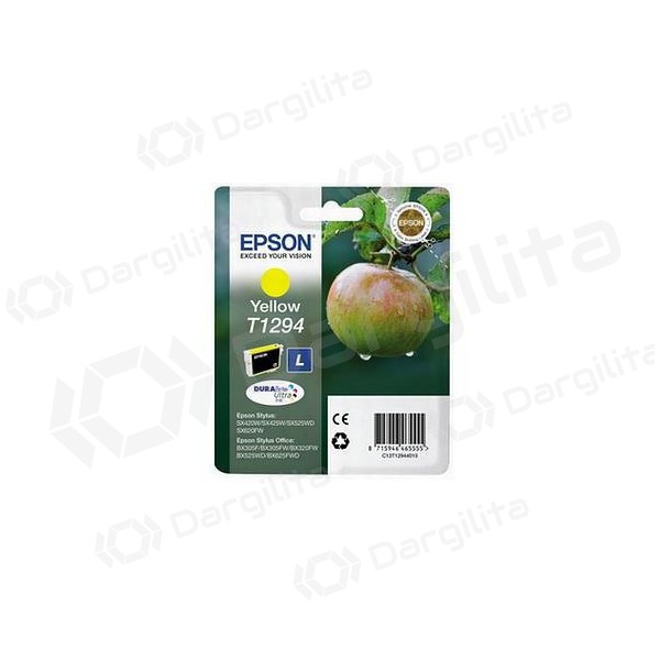 Epson T1294 (C13T12944012), geltona kasetė rašaliniams spausdintuvams, 616 psl.
