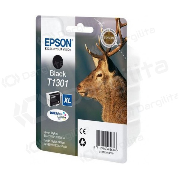 Epson T1301 (C13T13014012), juoda kasetė rašaliniams spausdintuvams, 945 psl.