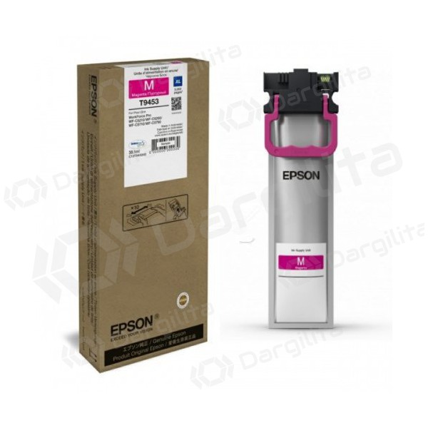 Epson XL (C13T945340), purpurinė kasetė rašaliniams spausdintuvams, 5000 psl. Epson XL (C13T945340), purpurinė kasetė rašaliniams spausdintuvams, 5000 psl.