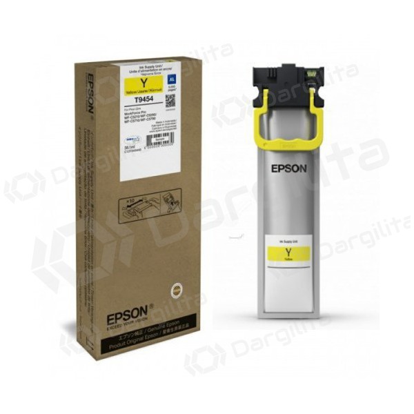 Epson XL (C13T945440), geltona kasetė rašaliniams spausdintuvams, 5000 psl. Epson XL (C13T945440), geltona kasetė rašaliniams spausdintuvams, 5000 psl.