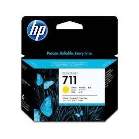 HP 711 3-pack (CZ136A) Rašalinė kasetė, Geltona (SPEC)