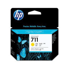 HP No.711 (CZ132A), geltona kasetė rašaliniams spausdintuvams