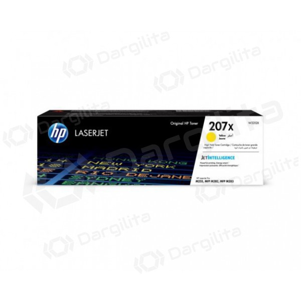 HP 207X W2212X, geltona kasetė lazeriniams spausdintuvams HP 207X W2212X, geltona kasetė lazeriniams spausdintuvams