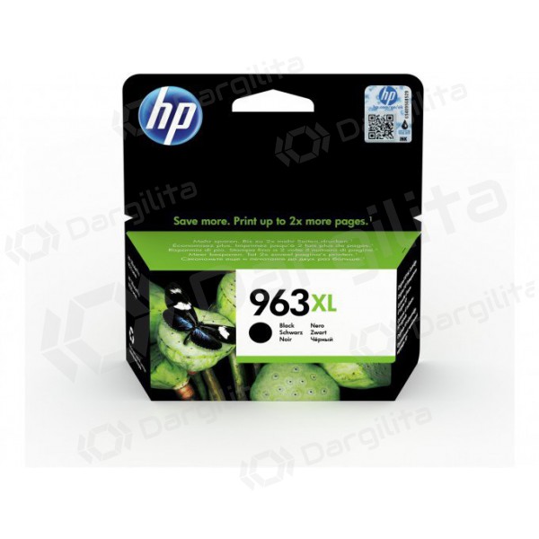 HP (3JA30AE, 963XL), juoda kasetė rašaliniams spausdintuvams, 2000 psl.