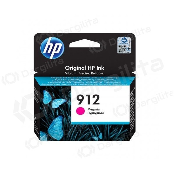 HP 912 (3YL78AE) Rašalinė kasetė, Purpurinė