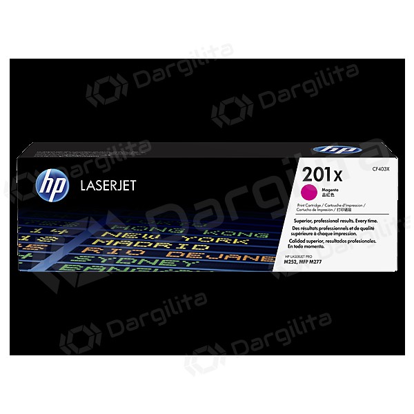 HP No.201X HC (CF403X), purpurinė kasetė lazeriniams spausdintuvams, 2300 psl.