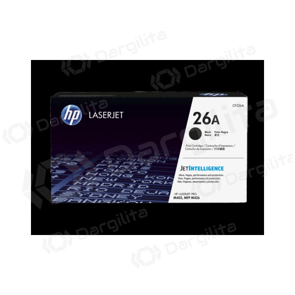 HP No.26A (CF226A), juoda kasetė lazeriniams spausdintuvams, 3100 psl.