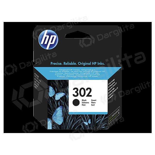 HP No.302 (F6U66AE), juoda kasetė rašaliniams spausdintuvams, 190 psl.