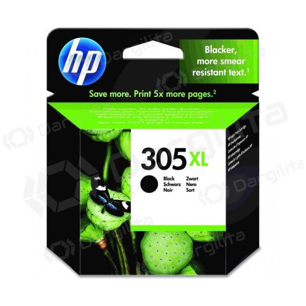 HP No.305 XL (3YM62AE), juoda rašaliniams spausdintuvams, 240 psl. HP No.305 XL (3YM62AE), juoda rašaliniams spausdintuvams, 240 psl.
