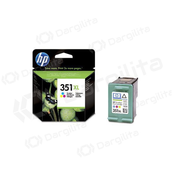 HP No.351 XL (CB338EE), trispalvė kasetė rašaliniams spausdintuvams, 580 psl.