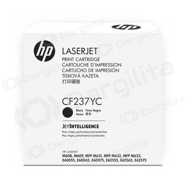 HP No.37X (CF237YC), juoda kasetė lazeriniams spausdintuvams, 41000 psl.