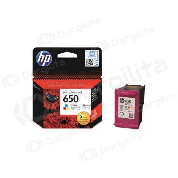 HP No.650 (CZ102AE), trispalvė kasetė rašaliniams spausdintuvams