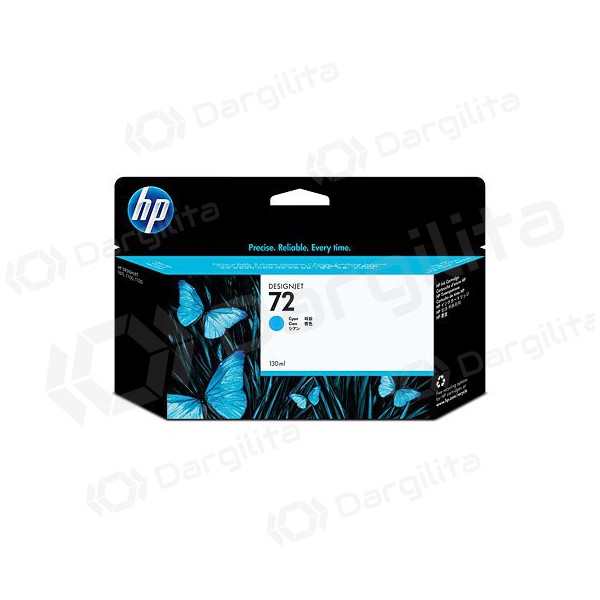 HP No.72 (C9371A), žydra kasetė rašaliniams spausdintuvams HP No.72 (C9371A), žydra kasetė rašaliniams spausdintuvams