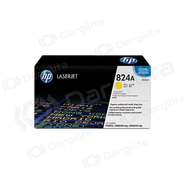 HP No.824A Image (CB386A), geltonas būgnas lazeriniams spausdintuvams