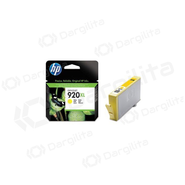 HP No.920 XL (CD974AE), geltona kasetė rašaliniams spausdintuvams, 700 psl.