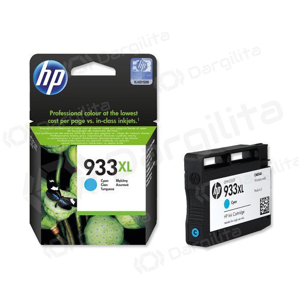 HP No.933 XL (CN054AE), žydra kasetė rašaliniams spausdintuvams, 825 psl.