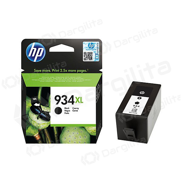 HP No.934XL HC (C2P23AE), juoda kasetė rašaliniams spausdintuvams, 1000 psl.