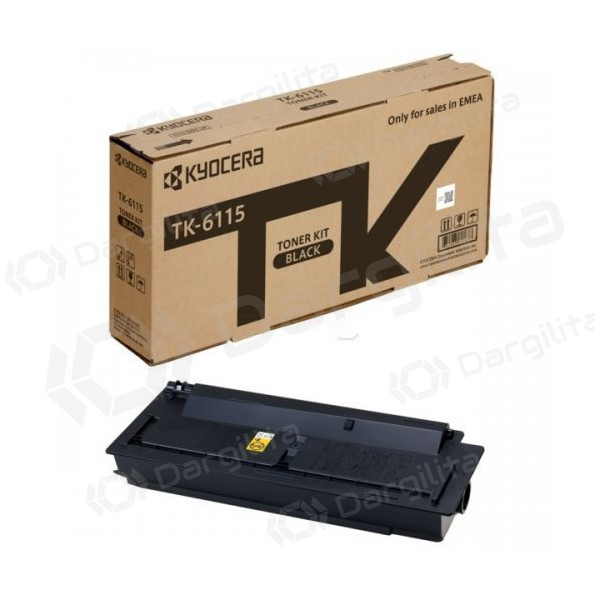 Kyocera (1T02P10NL0, TK6115), juoda kasetė lazeriniams spausdintuvams, 15000 psl.