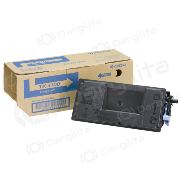 Kyocera TK-3100 (1T02MS0NL0), juoda kasetė lazeriniams spausdintuvams, 12500 psl. Kyocera TK-3100 (1T02MS0NL0), juoda kasetė lazeriniams spausdintuvams, 12500 psl.
