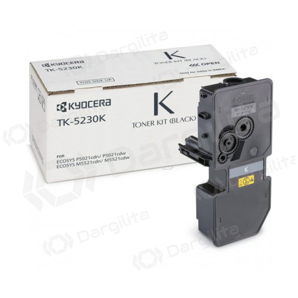 Kyocera TK-5230K (1T02R90NL0), juoda kasetė lazeriniams spausdintuvams, 2600 psl.