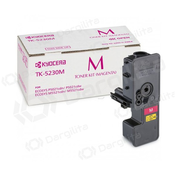 Kyocera TK-5230M (1T02R9BNL0), purpurinė kasetė lazeriniams spausdintuvams, 2200 psl.