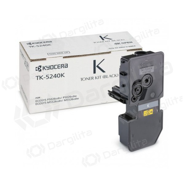 Kyocera TK-5240 (1T02R70NL0), juoda kasetė lazeriniams spausdintuvams, 4000 psl.