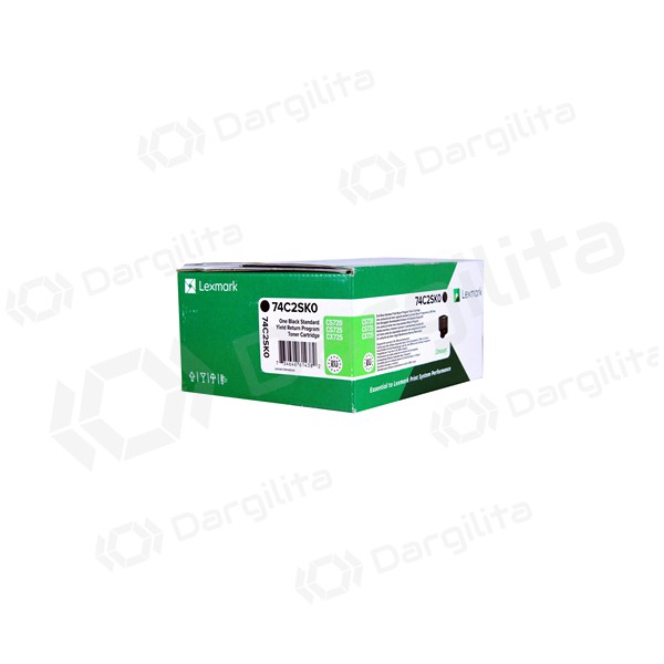 Lexmark (74C2SKE/ 74C2SK0 ), juoda kasetė lazeriniams spausdintuvams, 7000 psl.