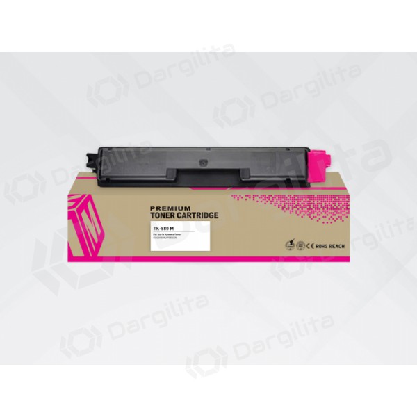 Neoriginali HYB Kyocera TK-580M, purpurinė kasetė lazeriniams spausdintuvams, 3500 psl. Neoriginali HYB Kyocera TK-580M, purpurinė kasetė lazeriniams spausdintuvams, 3500 psl.