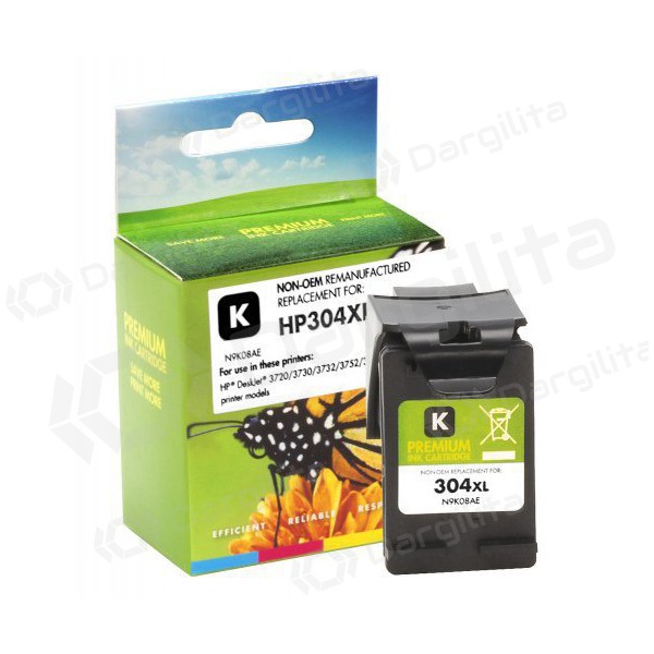 Neoriginali Static Control HP No.304 XL (N9K08AE), juoda kasetė rašaliniams spausdintuvams, 300 psl. Neoriginali Static Control HP No.304 XL (N9K08AE), juoda kasetė rašaliniams spausdintuvams, 300 psl.