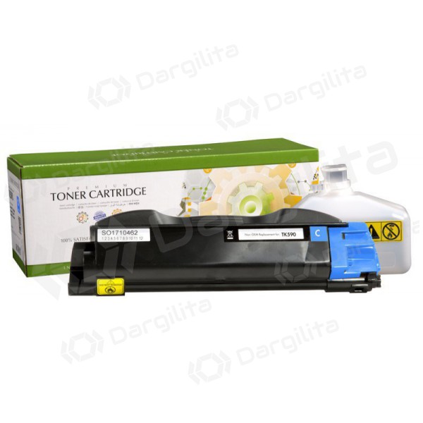 Neoriginali Static Control Kyocera TK-590C, žydra kasetė lazeriniams spausdintuvams, 5000 psl.