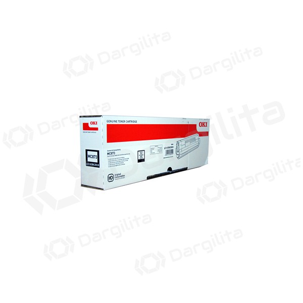 Oki MC873 (45862818), juoda kasetė lazeriniams spausdintuvams, 15000 psl.