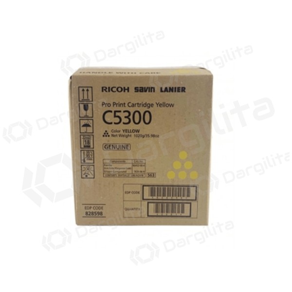 Ricoh C5300 (828602), geltona kasetė lazeriniams spausdintuvams, 26000 psl.