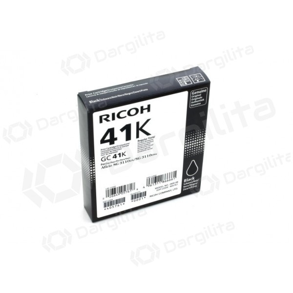 Ricoh GC41K (405761) Rašalinė kasetė, Juoda