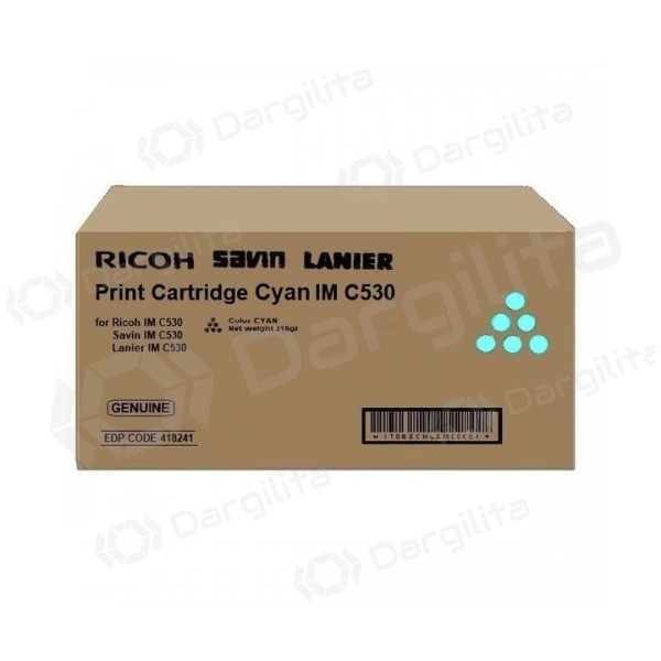 Ricoh IMC530 (418241), Mėlyna kasetė lazeriniams spausdintuvams, 18000 psl.