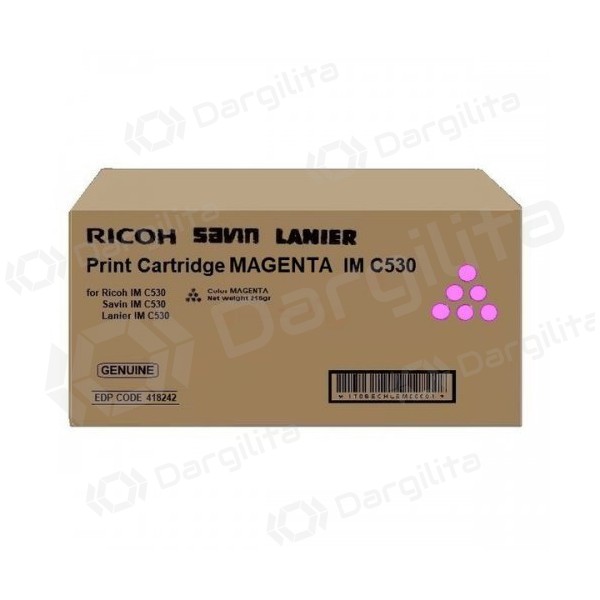 Ricoh IMC530 (418242), Purpurinė kasetė lazeriniams spausdintuvams, 18000 psl.